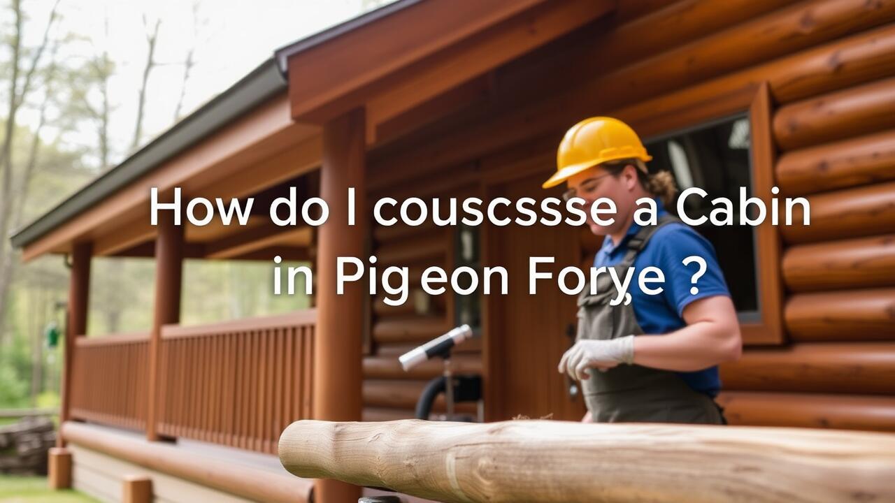 How do I choose a cabin in Pigeon Forge?